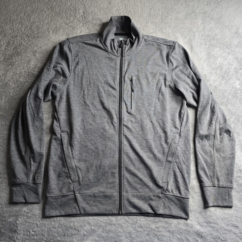 Mack Weldon Atlas Jacket Mens Large Gray Lightweight Outerwear Water Resistant